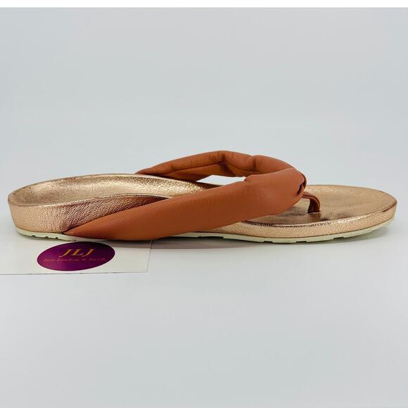 Pedro Garcia Women's Anita Rosette Stucco Leather Thong Sandals Size 38.5/8.5 US - Picture 9 of 14